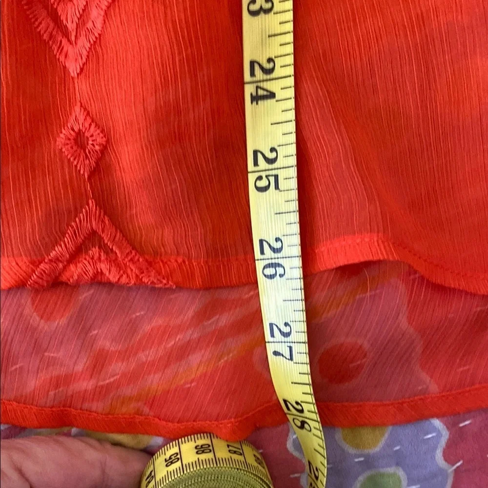 🎉SALE🎉Old Navy Orange Tie Front Tunic with Relaxed Fit - Picture 9 of 14